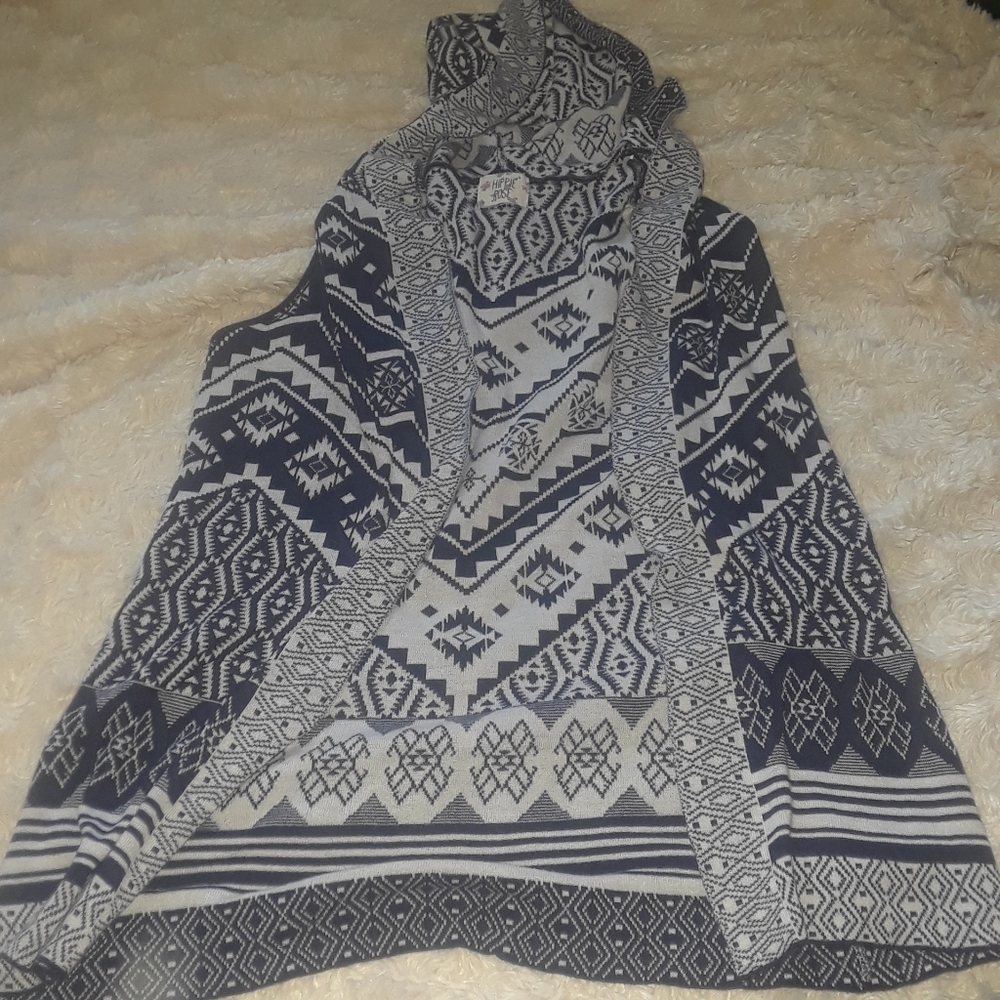 Hippie Rose Hooded Vest Medium